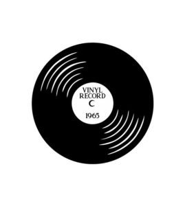 Classic 1965 Vinyl Record Vector Art