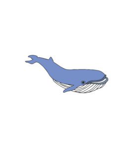 Enthralling Blue Whale Vector Art