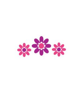 Magenta and Purple Floral Pattern Vector Art