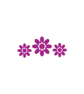 Violet Daisy Floral Pattern Vector Art