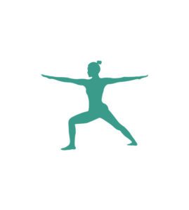 Yoga Warrior Pose II Vector Art
