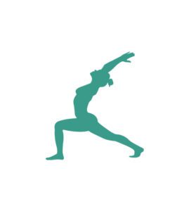 Exquisite Warrior Pose I Yoga Vector Art