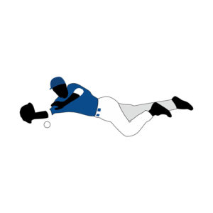 BaseBall Fielder Vector Art