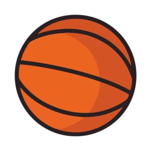 Basketball Side View Vector Art