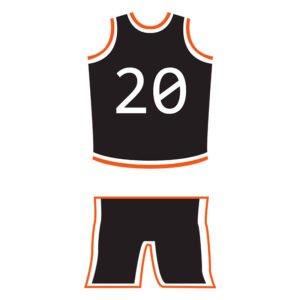 Basketball Number 20 Kit Vector Art