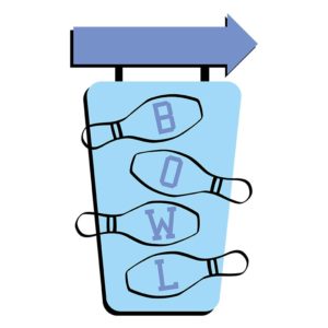 Fascinating Bowling Signage Vector Art