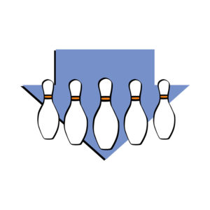 Bowling Pins Arrowed Vector Art