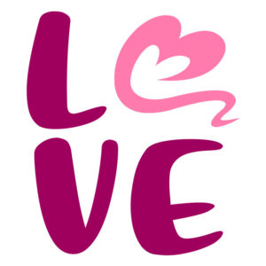 Enticing LOVE Vector Art