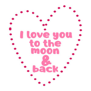 Dotted Shaped Heart Valentines Day Quote Vector Art