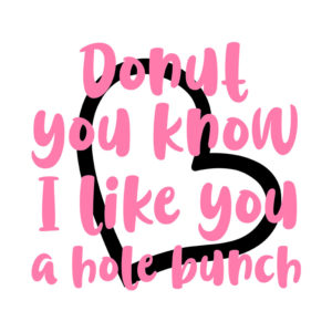 Cute and Lovable Valentines Day Saying Vector Art