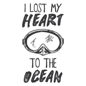 Enthusiastic Scuba Diving Message Vector Art