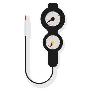 Significant Depth and Pressure Gauge Vector Art