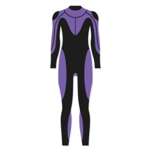 Fashionable Scuba Diving Wet Suit Vector Art