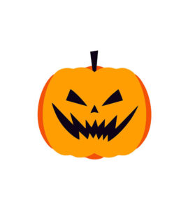 Evil Smile Halloween Pumpkin Vector Art