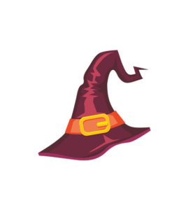 Crafty Pointed Witch Hat Halloween Vector Art