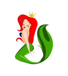 GREEN MERMAID VECTOR ART