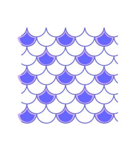 PURPLE SCALE MERMAID VECTOR ART