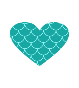 HEART MERMAID SCALED VECTOR ART