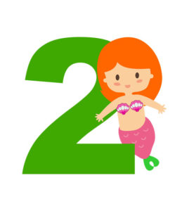 MERMAID NUMBER 2 VECTOR ART