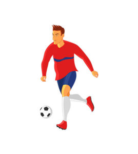 soccer player vector
