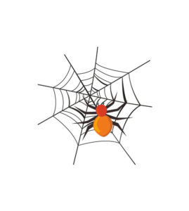 Amazing Lace Webbed Spider Vector Art