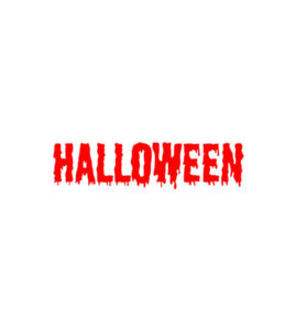 Blood Spilling Halloween Title Vector Art