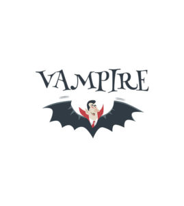 Count Dracula Vampire to Bat Halloween Vector Art
