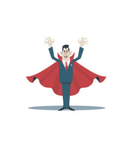 Count Dracula Vampire Halloween Vector Art