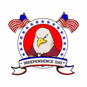 INDEPENDENCE DAY EAGLE VECTOR