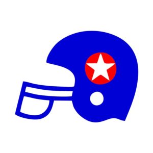 FOOTBALL HELMET VECTOR ART