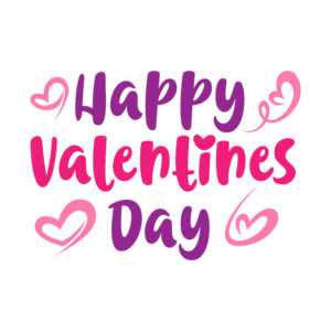Pastel Colored Happy Valentines Day Vector Art