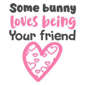 Sweetest Bunny Valentines Day Love Quote Vector Art