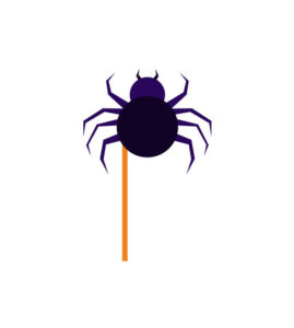 Threatening Spider Halloween Mask Vector Art