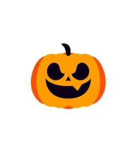 Wicked Horrifying Halloween Pumpkin Smiling Vector Art