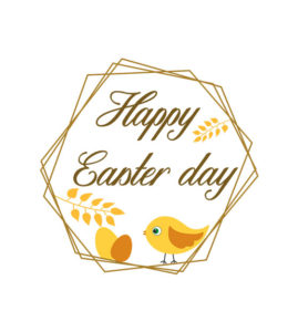 HAPPY EASTER DAY VECTOR