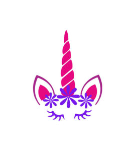 Angelic Pastel Colored Unicorn Vector Art