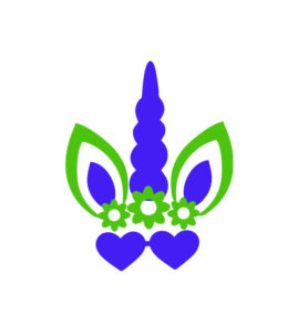 Lovely Colorful Unicorn Vector Art