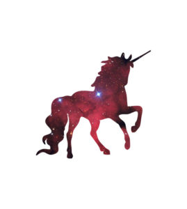 EXOTIC AND CLASSY MAROON GRADIENT UNICORN VECTOR ART