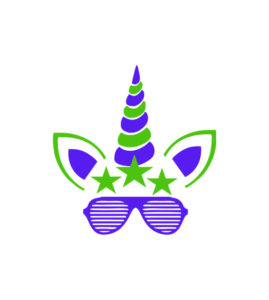 Elegant Blue and Green Shutter Sunglasses Vector Art