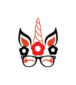 Fascinating Sunglasses Wearing Unicorn Vector Art