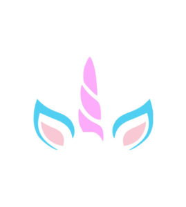 Enamoring Pastel Colored Unicorn Vector Art