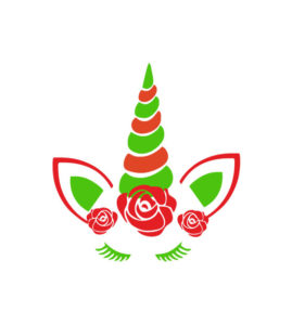 Fantabulous Flowers Unicorn Vector Art