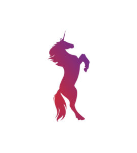 Enchanting Purple Gradient Rearing Pegasus Vector Art