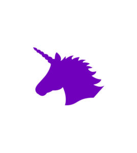 EXOTIC PURPLE UNICORN VECTOR ART
