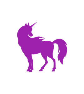 Graceful Unicorn Head Turn Vector Art