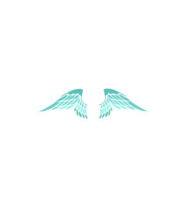 Enticing Mint Green Colored Pegasus Wings Vector Art