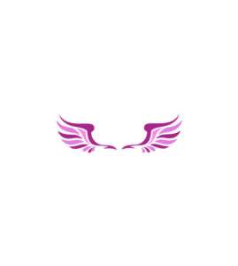 Enchanting Pink and Purple Pegasus Wings Vector Art