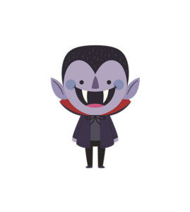 Halloween Dracula Costume Vampire Fangs Vector Art