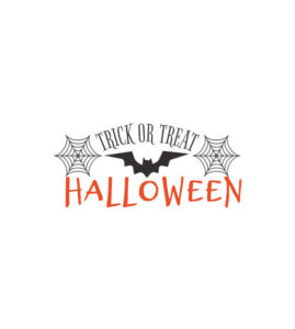 Spider Webbed Bat Halloween Vector Art