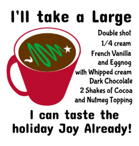 i will take a large double shot